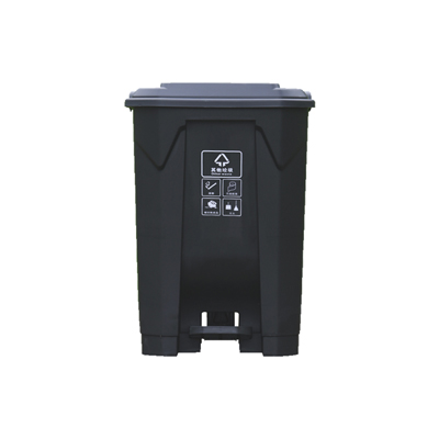 塑料垃圾桶B30L-黑