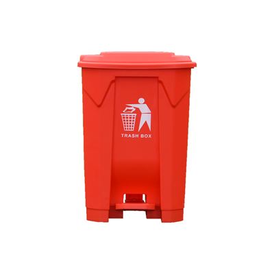 塑料垃圾桶B30L-红